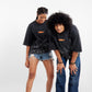 OdD1 Black Splash unisex oversized t shirts