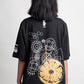 OdD1 Orange Clock Work Black T-shirt back