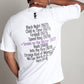 OdD1 Deep Purple White T-Shirt 