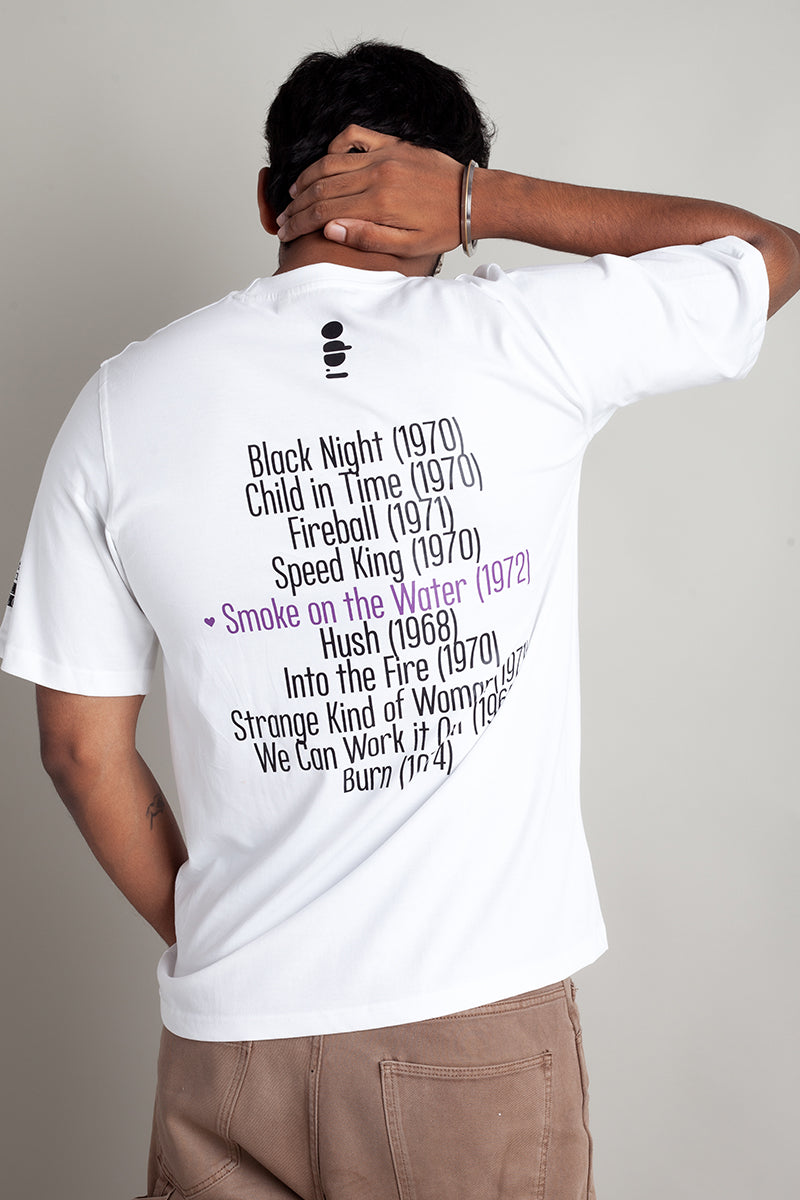OdD1 Deep Purple White T-Shirt 