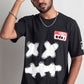 OdD1 Hello Black oversized tshirt 