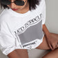 OdD1 Led Zeppelin White tshirt closeup