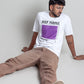 OdD1 oversized Deep Purple White tshirt