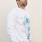 OdD1 oversized sweatshirt Kraken White