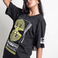 OdD1 women tshirt Matryoshka Smile Black